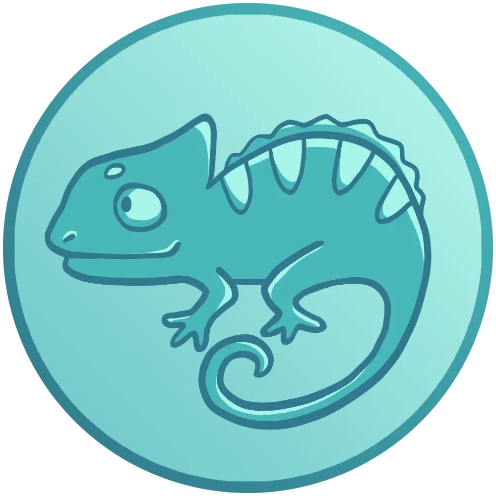 Chameleon badge